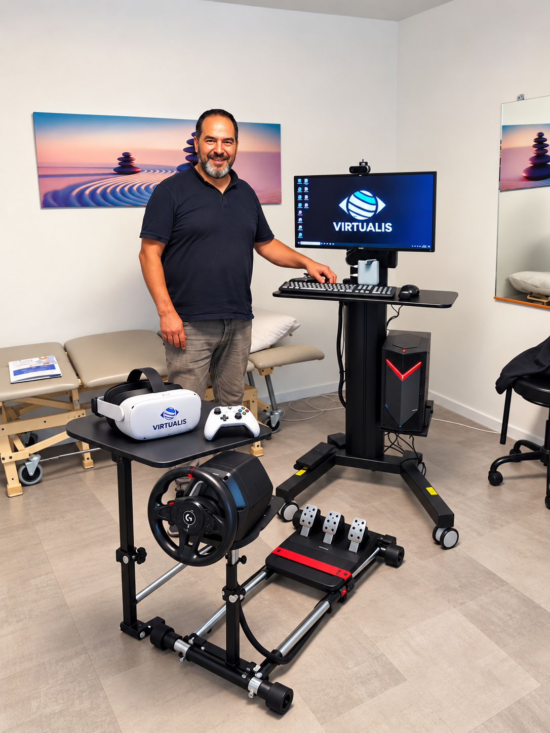 Poste Virtualis installé chez Physio Vennes à Lausanne