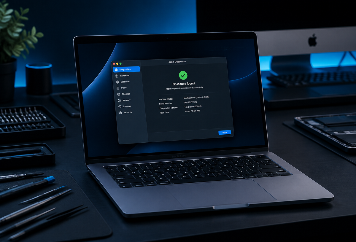 Dépannage d'un ordinateur portable Mac