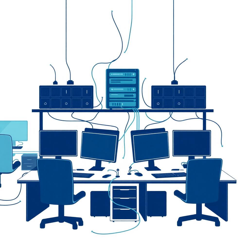 Illustration d’un environnement informatique d’entreprise